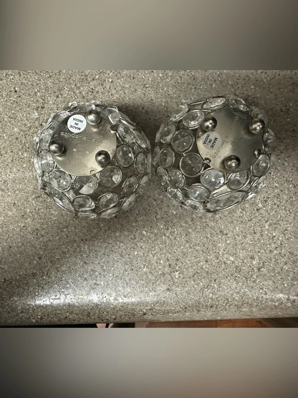 Beaded Globe Tea Light Holder